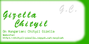 gizella chityil business card